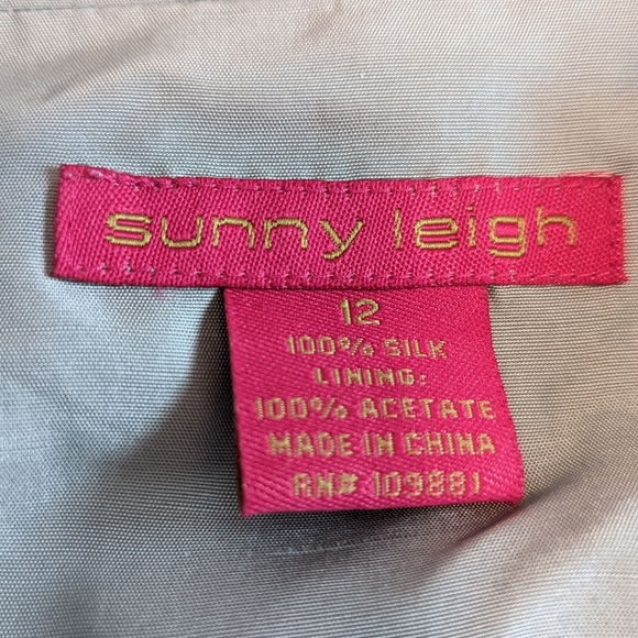 Pale Blue and Chocolate Brown 100% Silk Suit - Picture 3 of 6